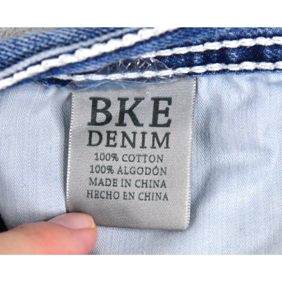 BKE Buckle Derek Men's Jeans 32R (31x30 Meas) Blue Denim - Picture 3 of 11